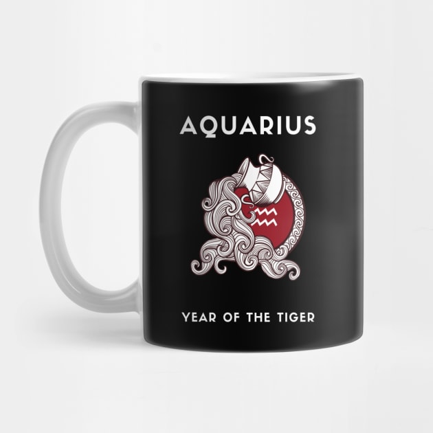 AQUARIUS / Year of the TIGER by KadyMageInk